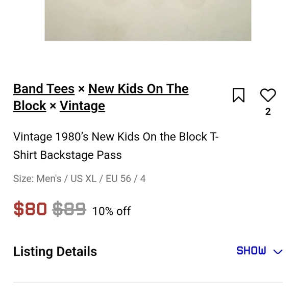 New kids on the block tour t shirt the block live Vintage 2008 - Picture 7 of 7